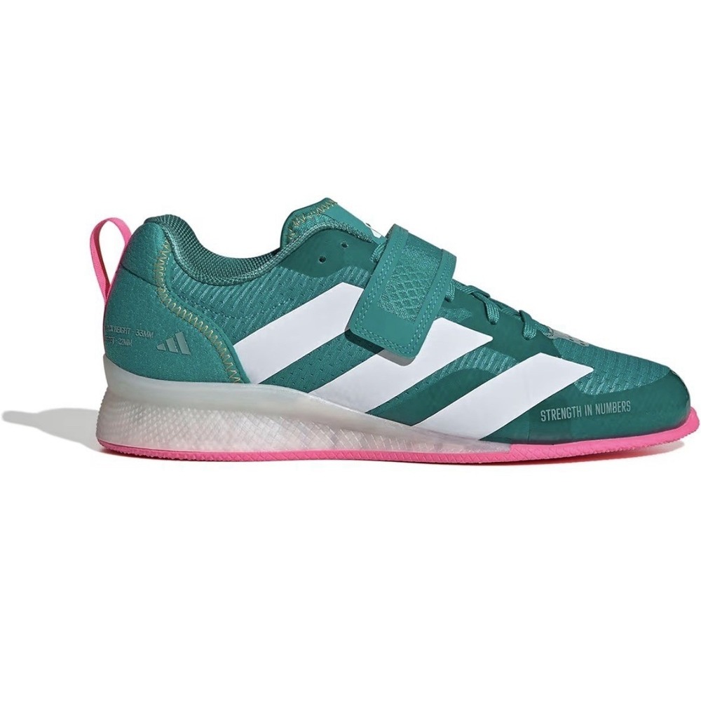 adidas adipower weightlifting shoes, Pure Teal/white/pink, Size 9M, 10W